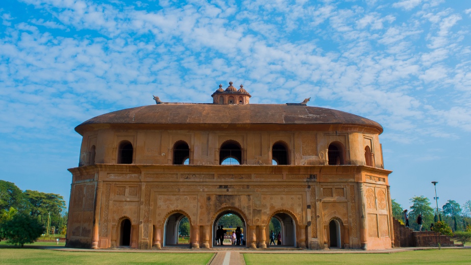 The Rang Ghar, the Ahom royal pavilion at Sivasagar, Assam