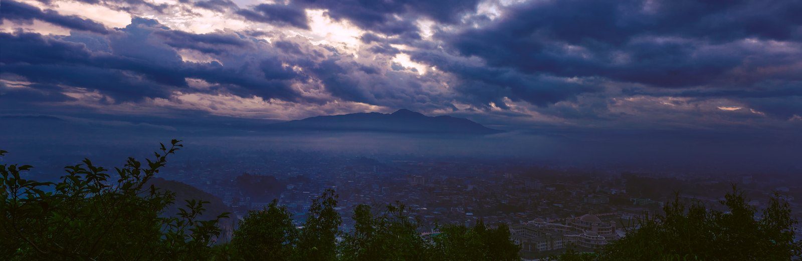Storm light over the Imphal valley