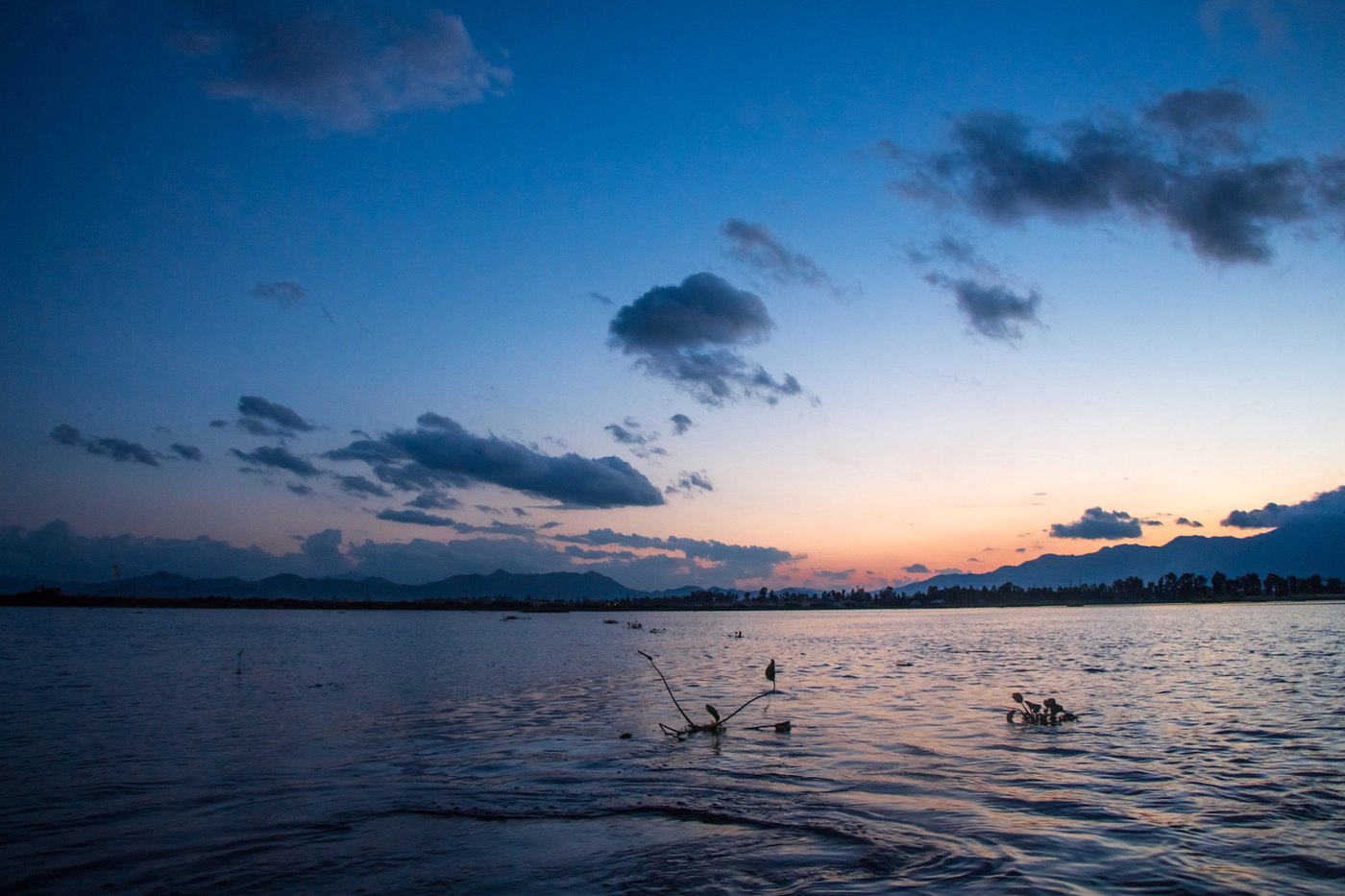 Loktak Lake at dusk