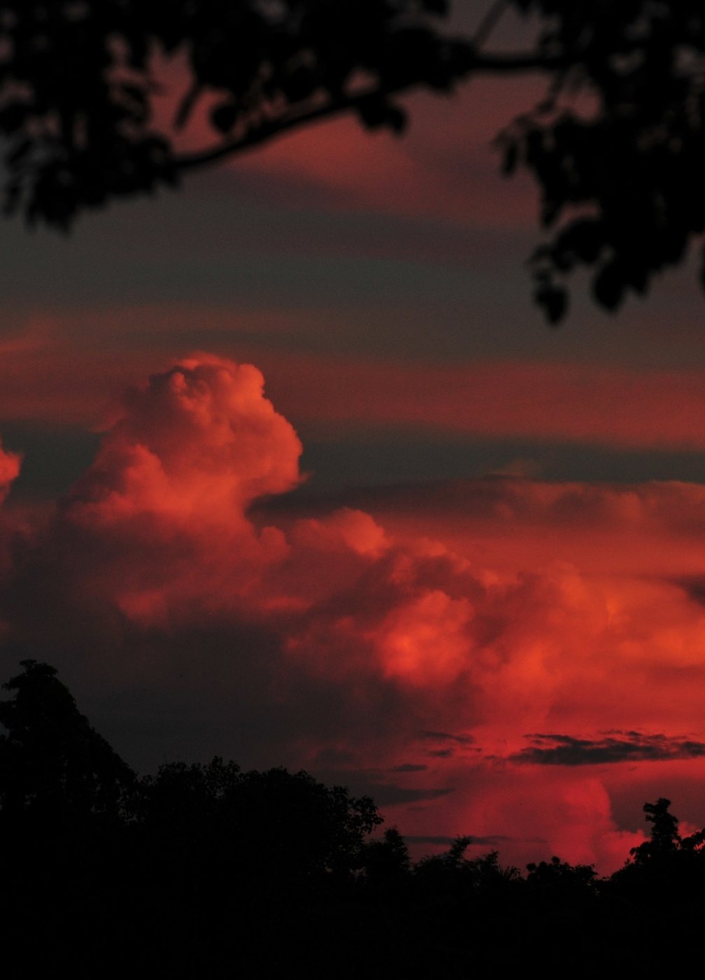 Sunset over the Khasi hills