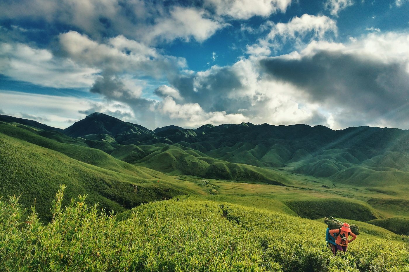 Dzukou Valley in the hills