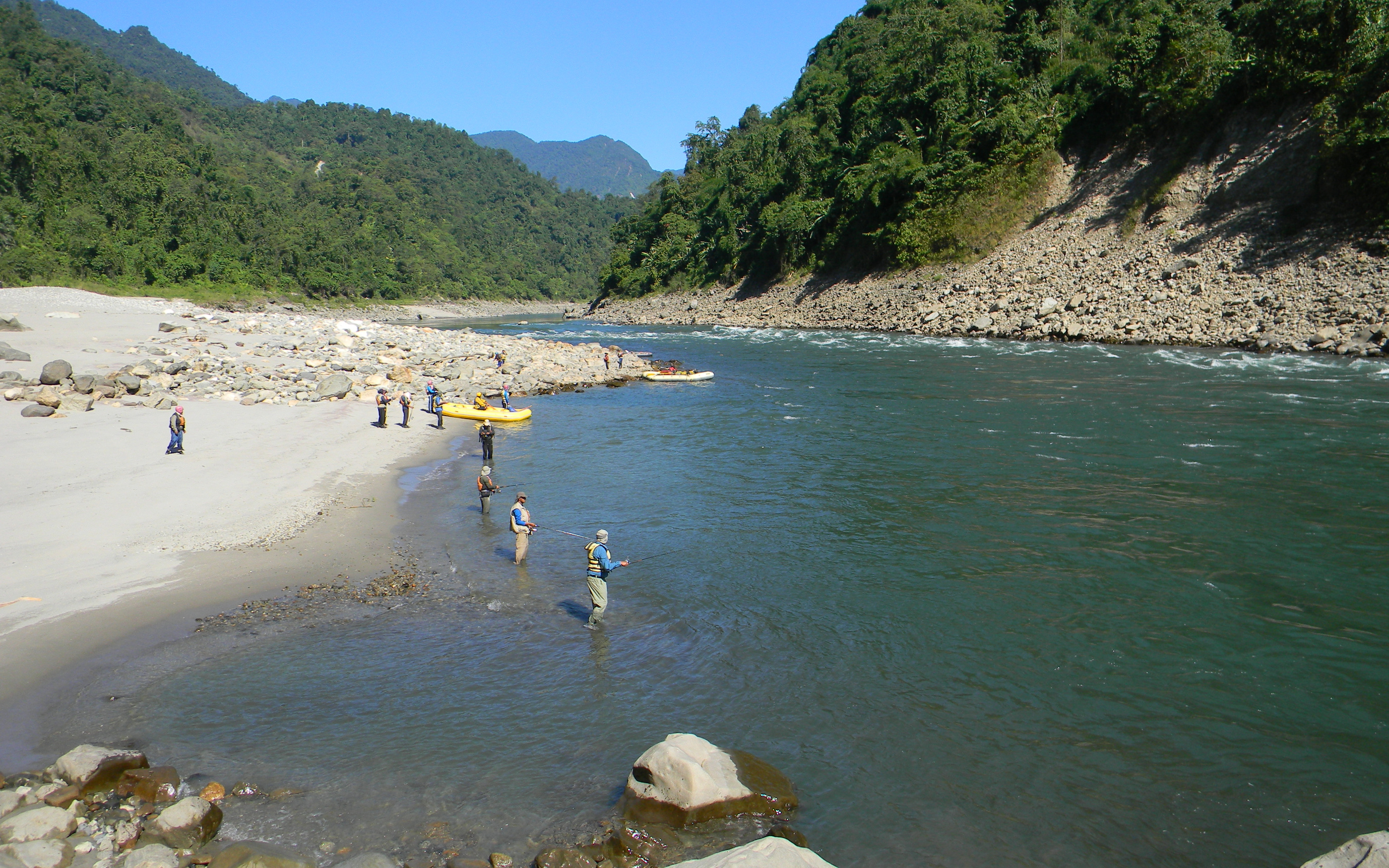 Angling and Rafting in the Subansiri River